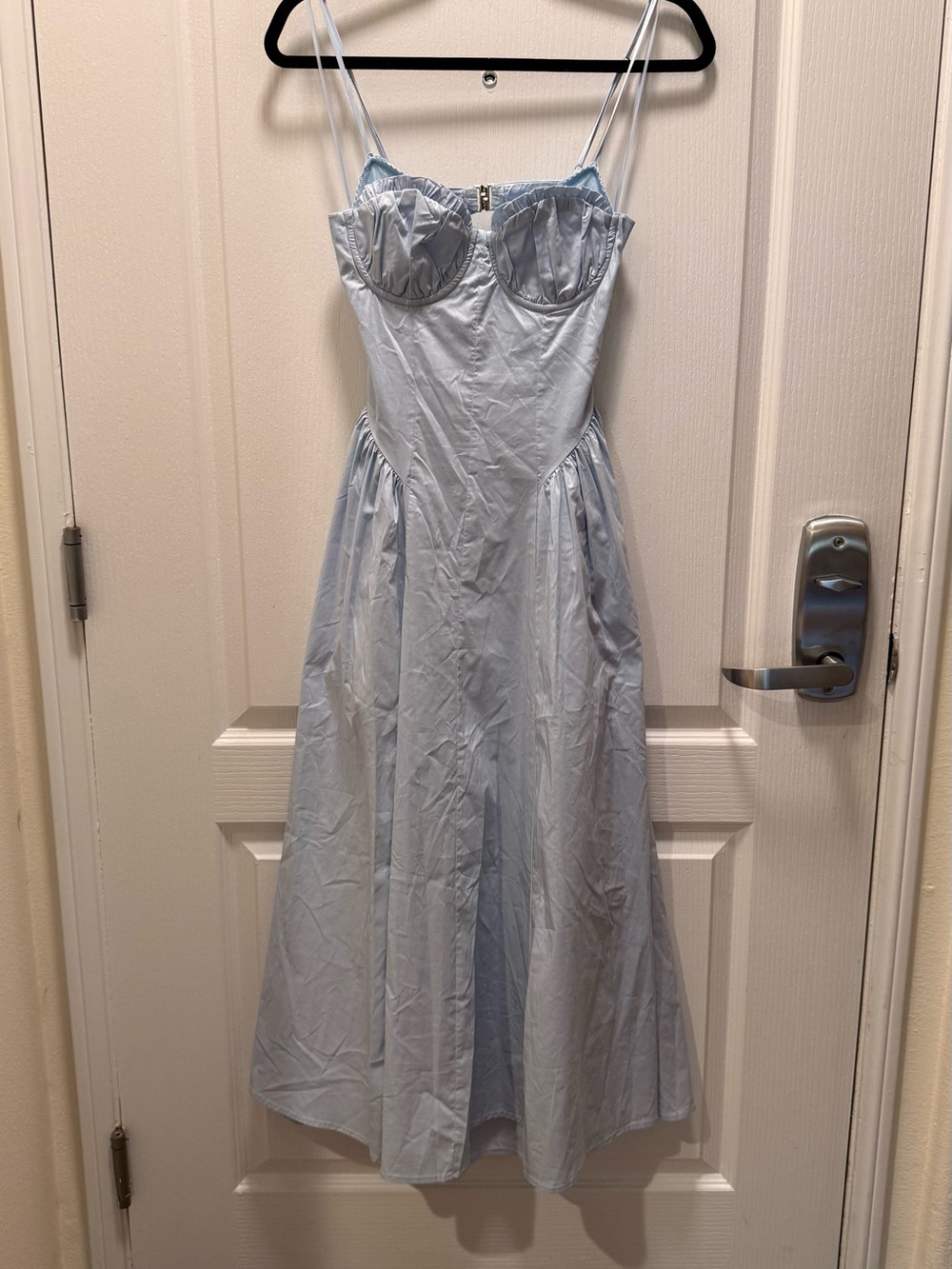 NIA Alice Dress vintage inspired MIDI dress Blue Summer Brunch Dress size S NWT - Picture 5 of 8